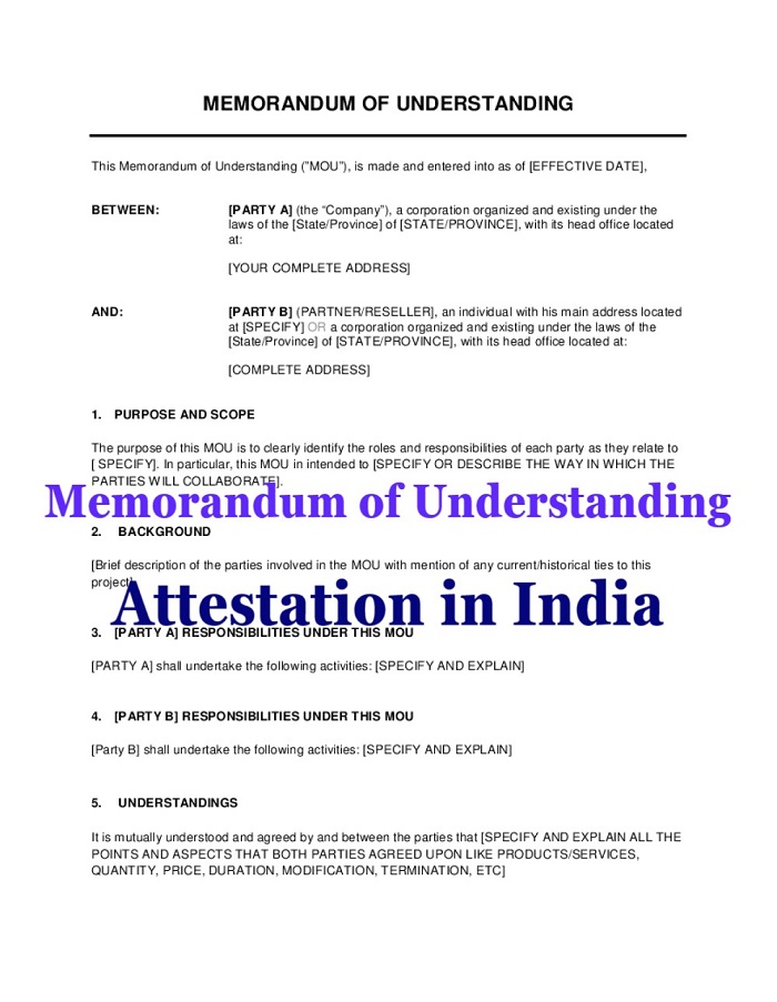 Memorandum and Articles Attestation from Afghanistan Embassy in India